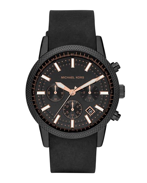 black michael kors watch men's